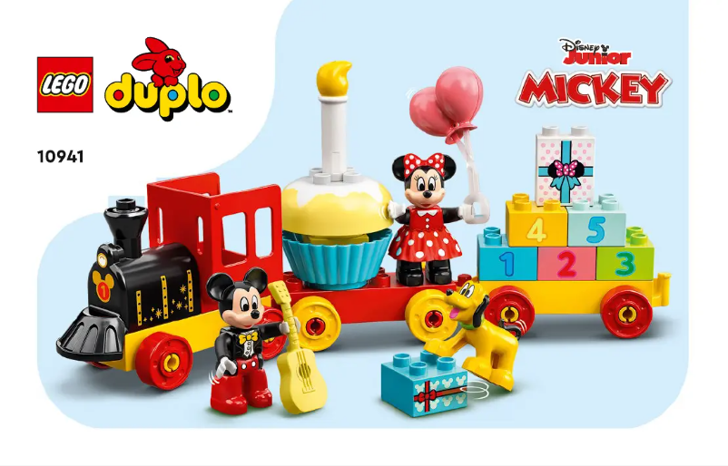 Page 1 de la notice Consignes visuelles Lego Duplo 10941