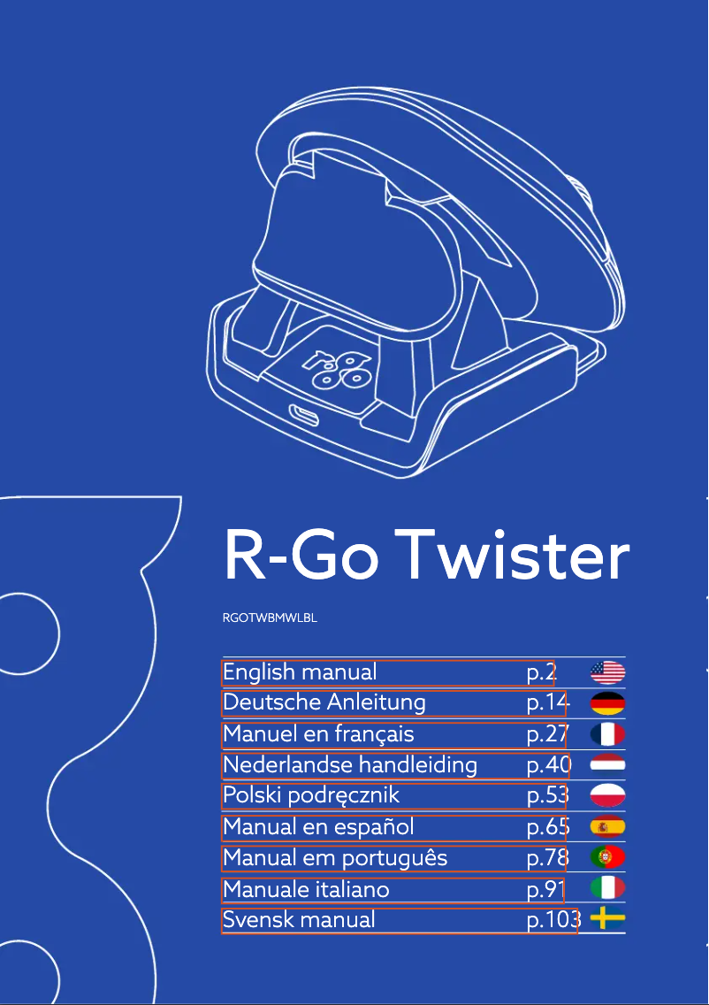 Page n°1 - Manuel utilisateur R-Go Tools Twister