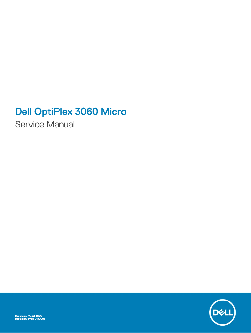 Página 1 del manual Manual de usuario Dell Optiplex 3060 SFF