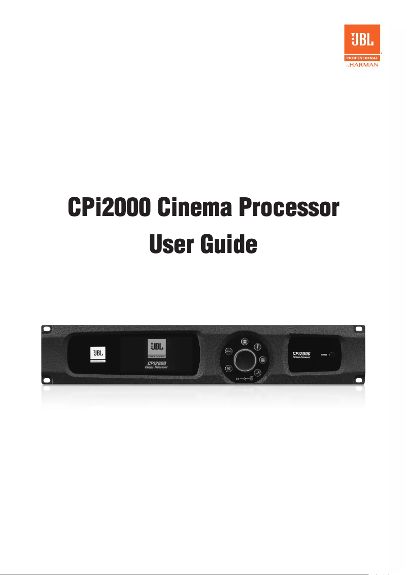 Page 1 de la notice Manuel utilisateur JBL CPi2000