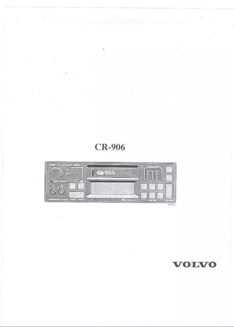 Page 1 de la notice Manuel utilisateur Volvo CR-906