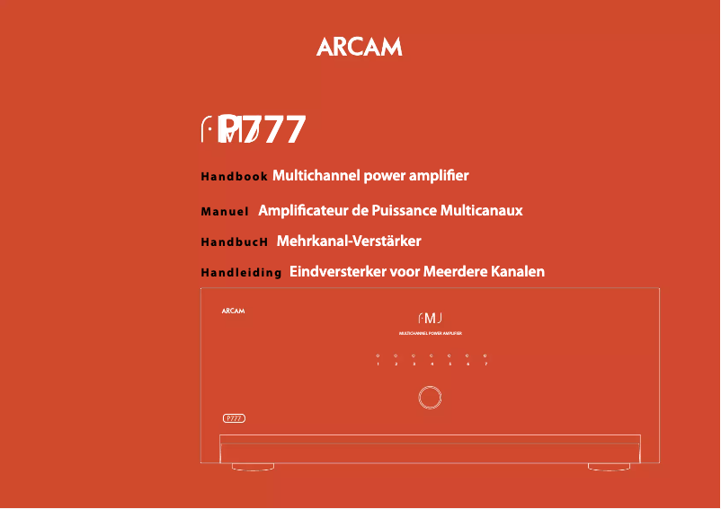 Image de la première page du manuel de l'appareil FMJ P777