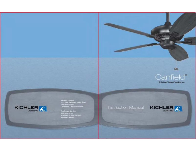 Page 1 de la notice Manuel utilisateur Kichler Canfield
