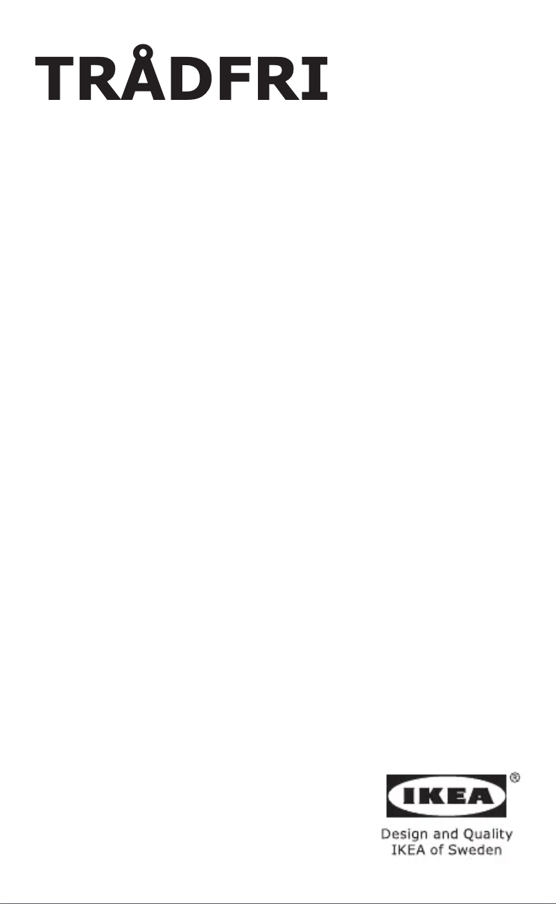 Page 1 de la notice Manuel utilisateur Ikea TRÅDFRI 303.561.69