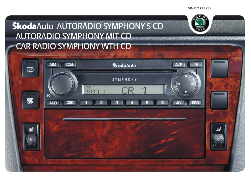 Page 1 de la notice Manuel utilisateur Skoda Superb Symphony CD