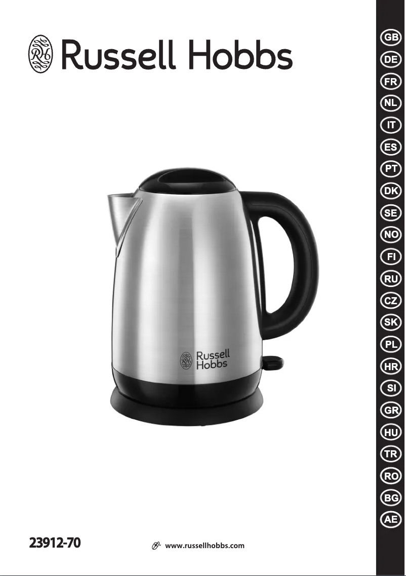 Page n°1 - Manuel utilisateur Russell Hobbs 23912-70