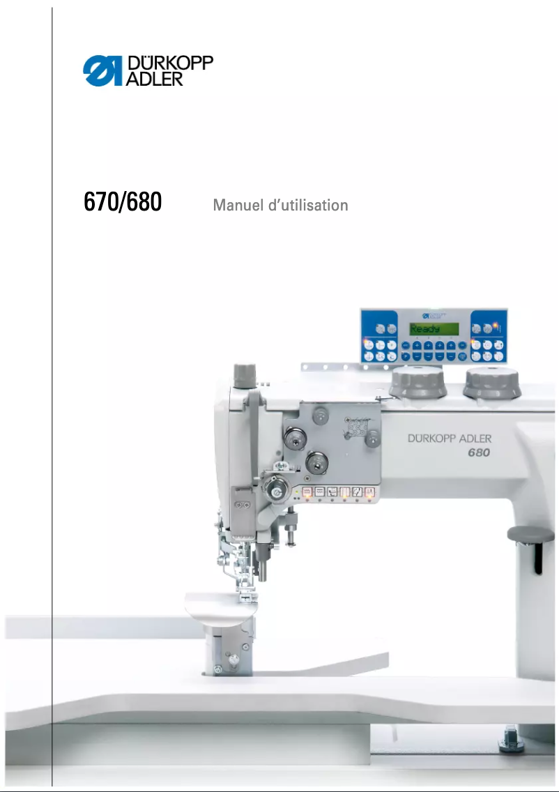 Page n°1 - Manuel utilisateur Dürkopp Adler 670