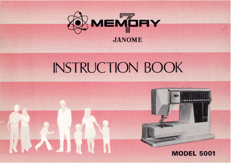 Page n°1 - Manuel utilisateur Janome Memory 7-5001