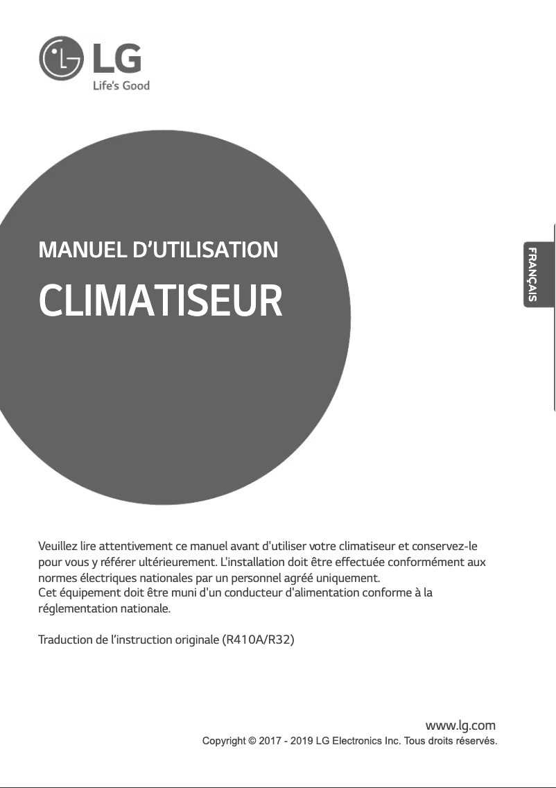 Page n°1 - Manuel utilisateur LG MULTI V ARNU54GM3A4