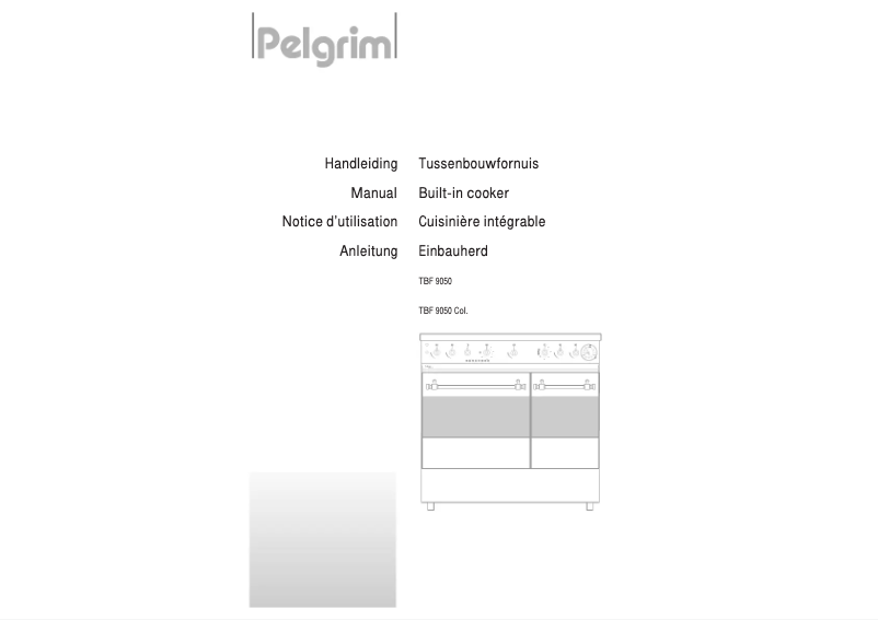 Page n°1 - Manuel utilisateur Pelgrim TBF9050