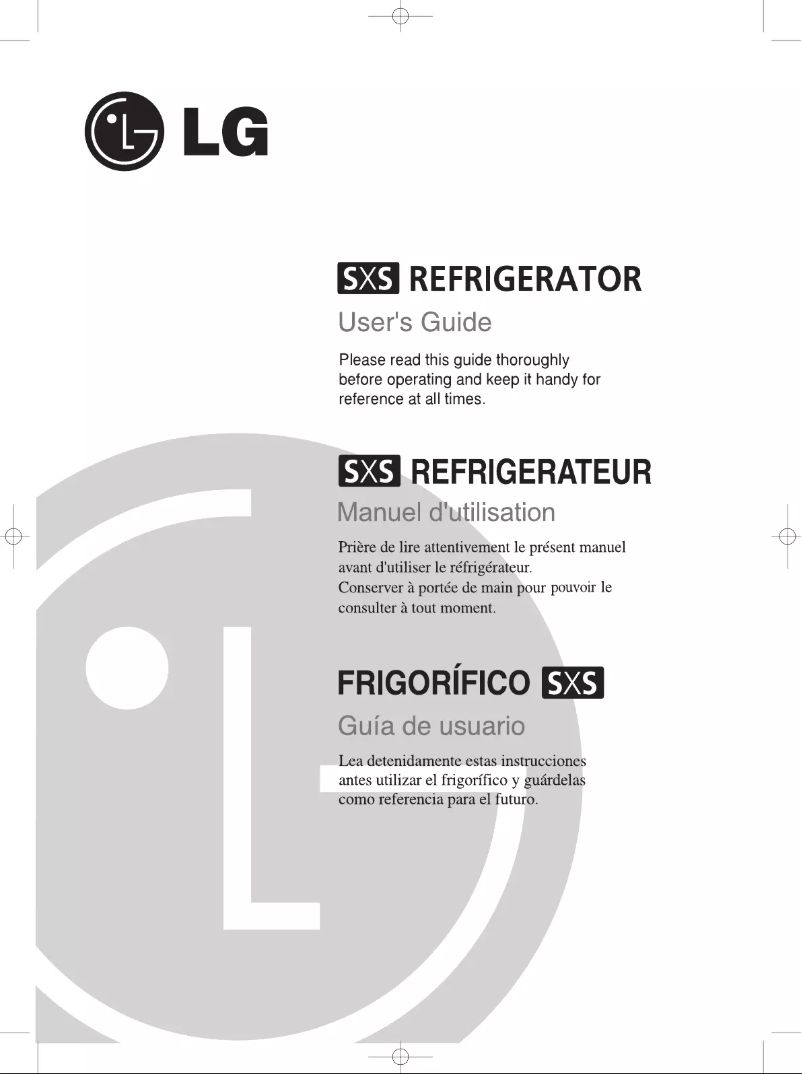 Page 1 de la notice Manuel utilisateur LG GR-B207FLC