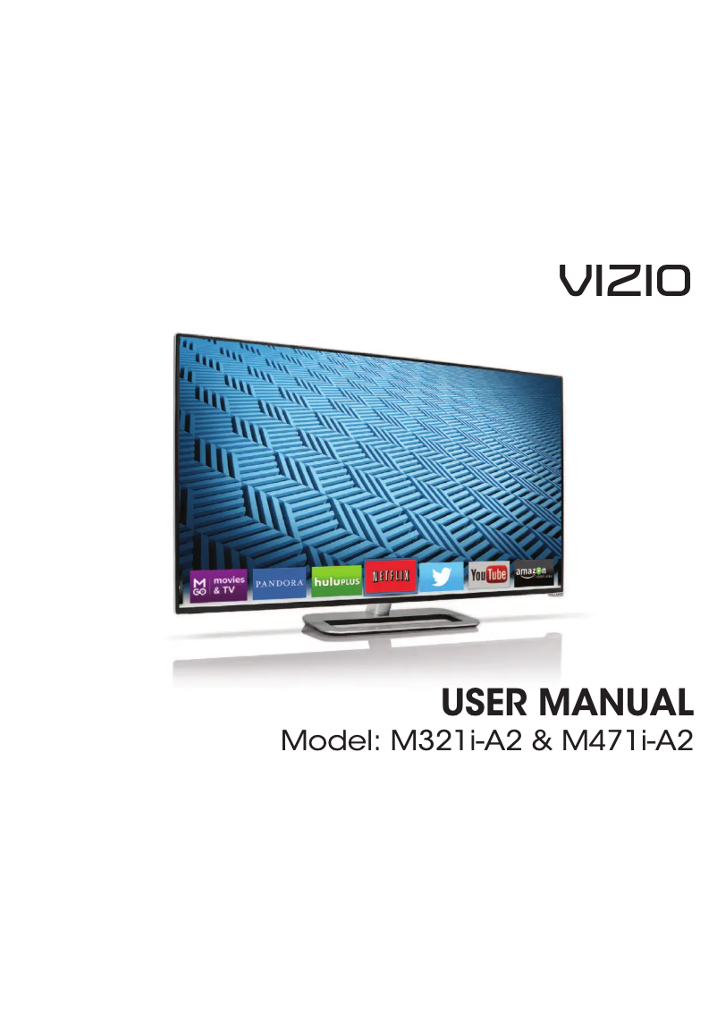 Page 1 de la notice Manuel utilisateur VIZIO M321i-A2