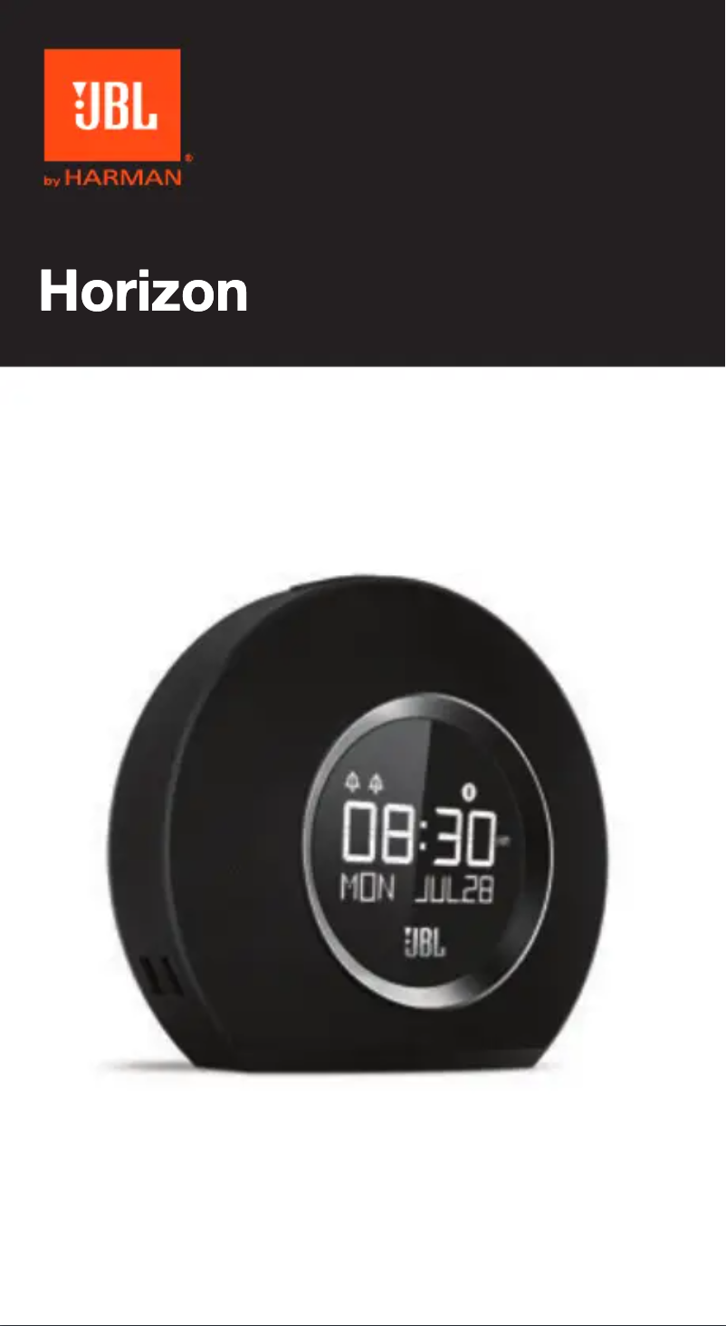 Page 1 de la notice Manuel utilisateur JBL Horizon