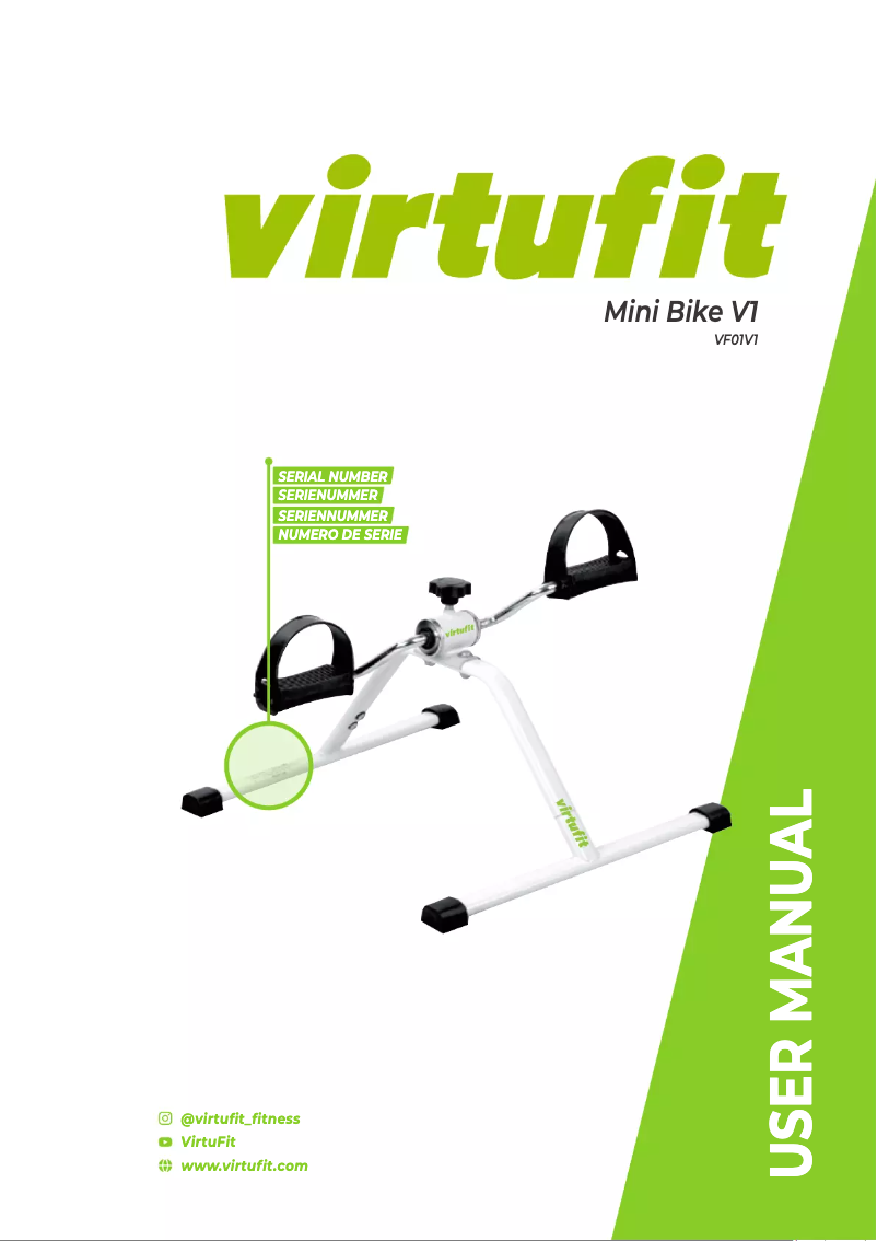 Page n°1 - Manuel utilisateur VirtuFit V1 Mini bike