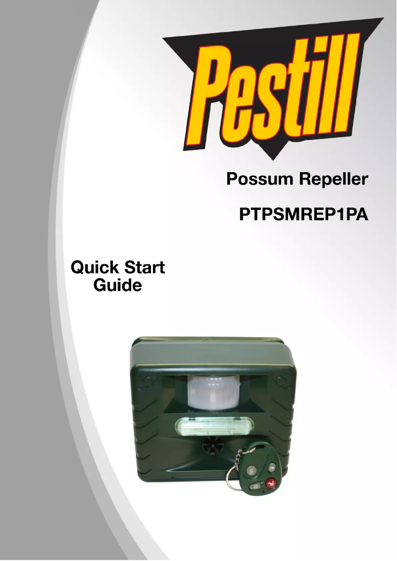 Image de la première page du manuel de l'appareil Pestill Possum Repeller