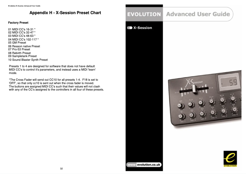 Page n°1 - Manuel utilisateur M-Audio X-Session UC-17