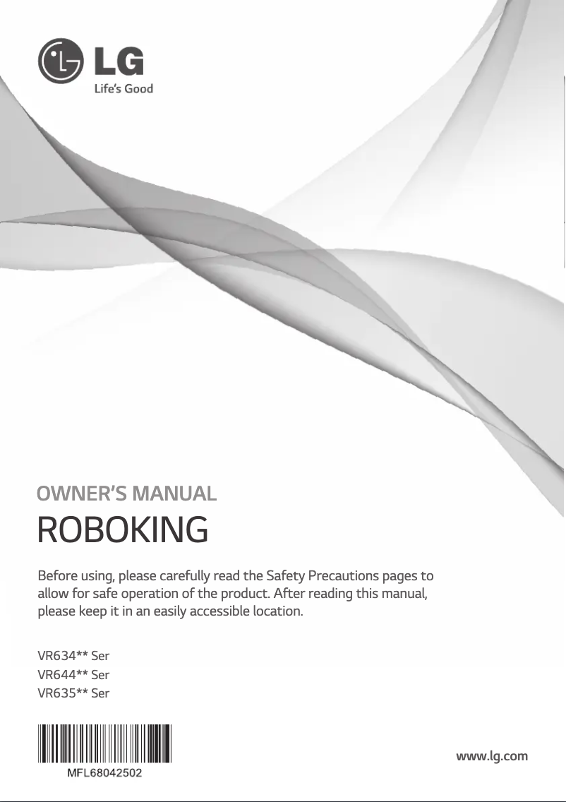 Page n°1 - Manuel utilisateur LG HOM-BOT VR64702 LVM