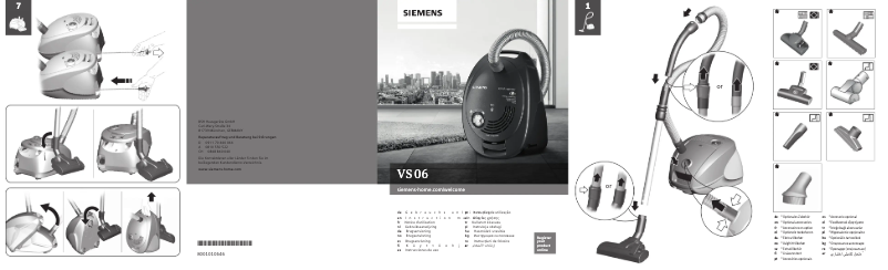 Page n°1 - Manuel utilisateur Siemens VS06G2004