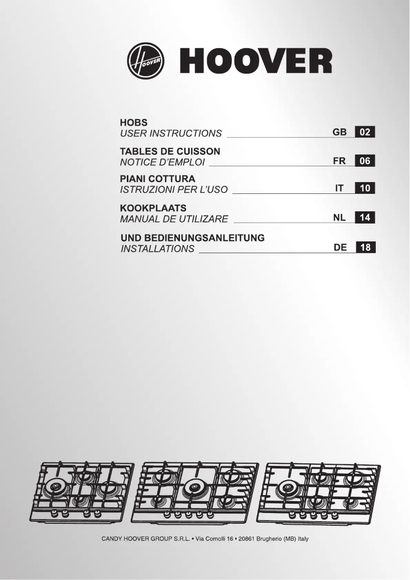 Página 1 del manual Manual de usuario Hoover HHG7WL5WC5X