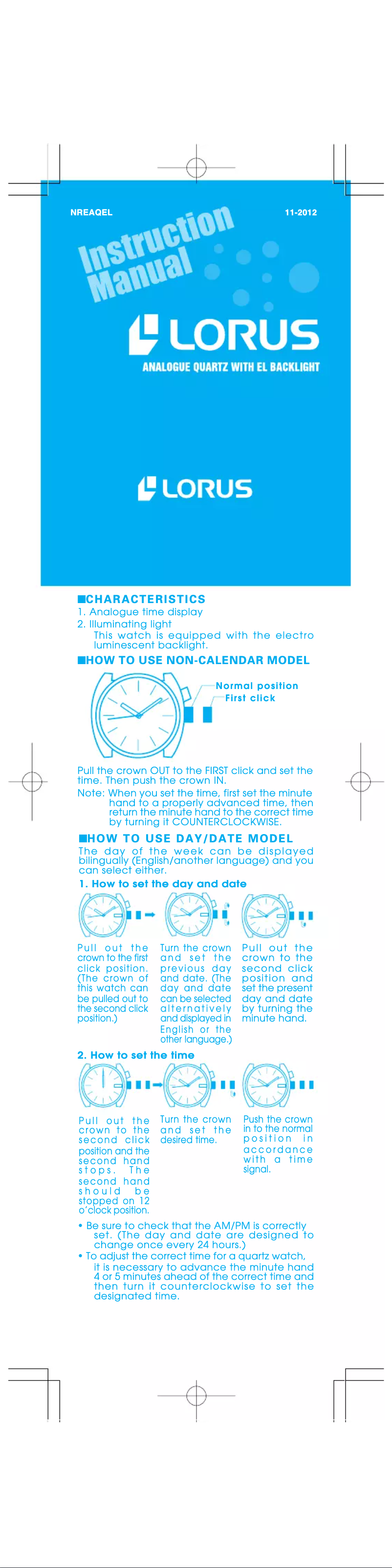 Image de la première page du manuel de l'appareil Kids RRX43CX9