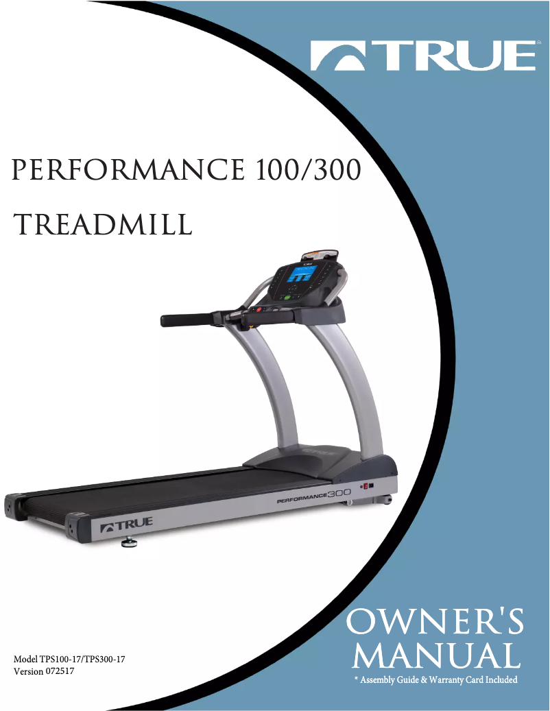 Image de la première page du manuel de l'appareil Performance 100