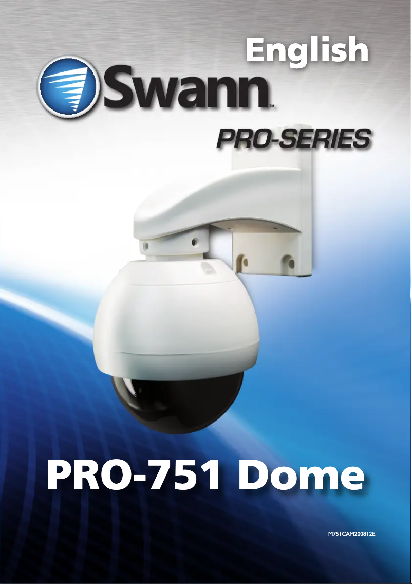 Page 1 de la notice Manuel utilisateur Swann PRO-751