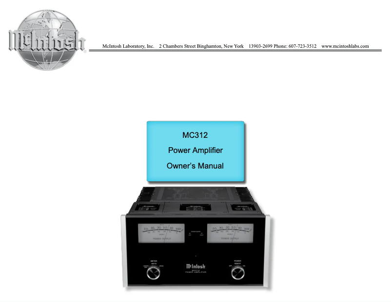 Image de la première page du manuel de l'appareil MC312