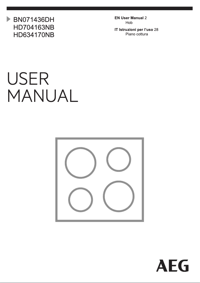 Image de la première page du manuel de l'appareil HD704163NB