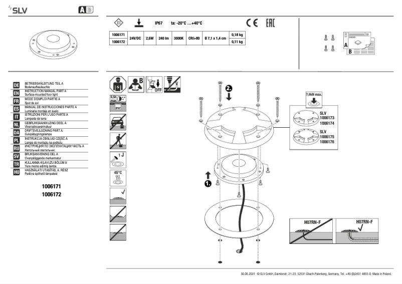Image de la première page du manuel de l'appareil 1006171