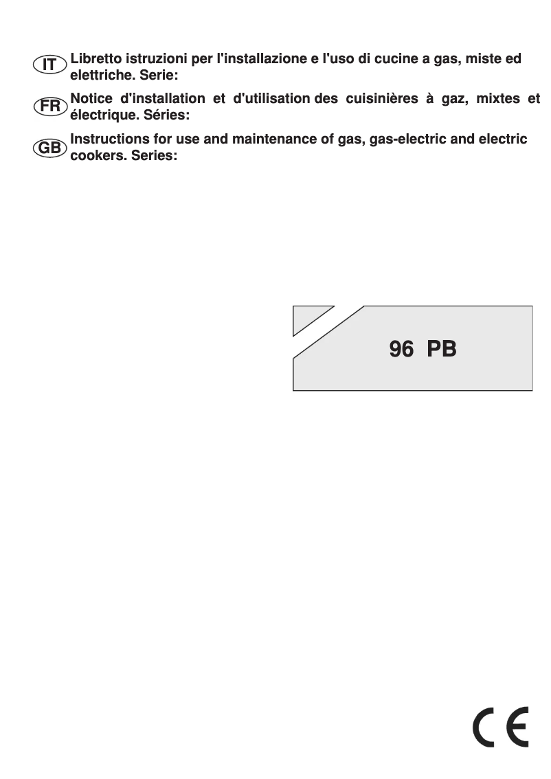 Page n°1 - Manuel utilisateur Bompani BO943CC/L