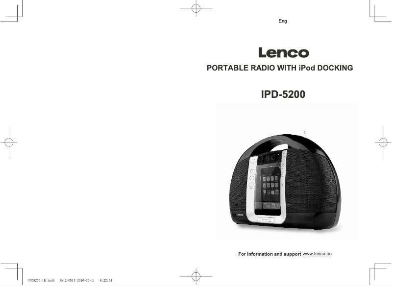 Page n°1 - Manuel utilisateur Lenco IPD-5200