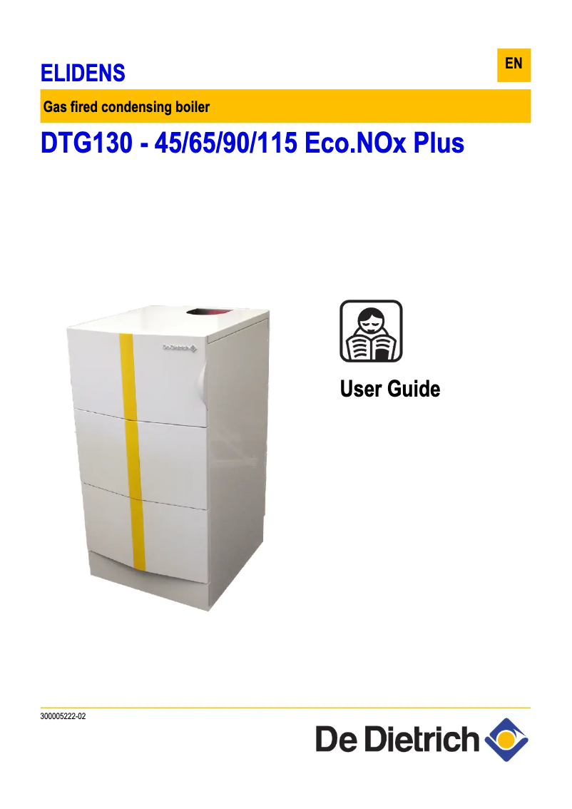 Página 1 del manual Manual de usuario De Dietrich DTG 130/45 Eco.NOx Plus