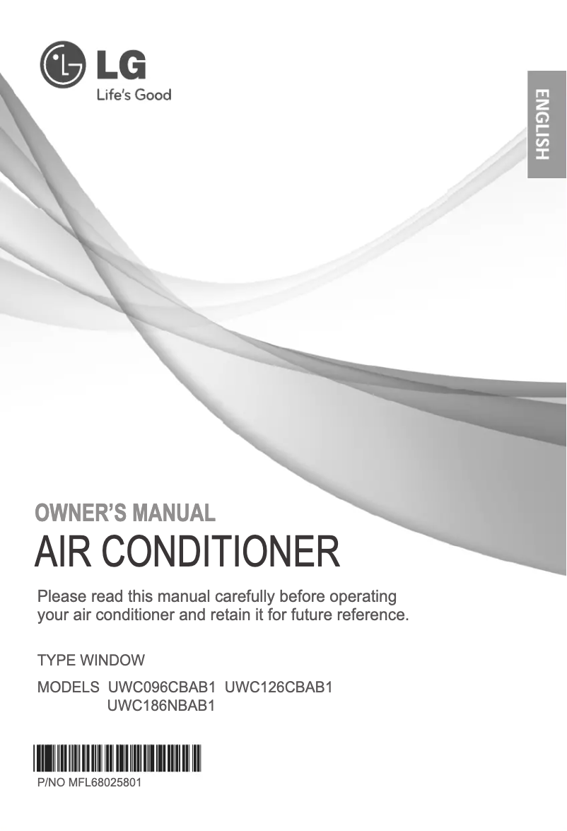 Page 1 de la notice Manuel utilisateur LG UWC186NBAB1