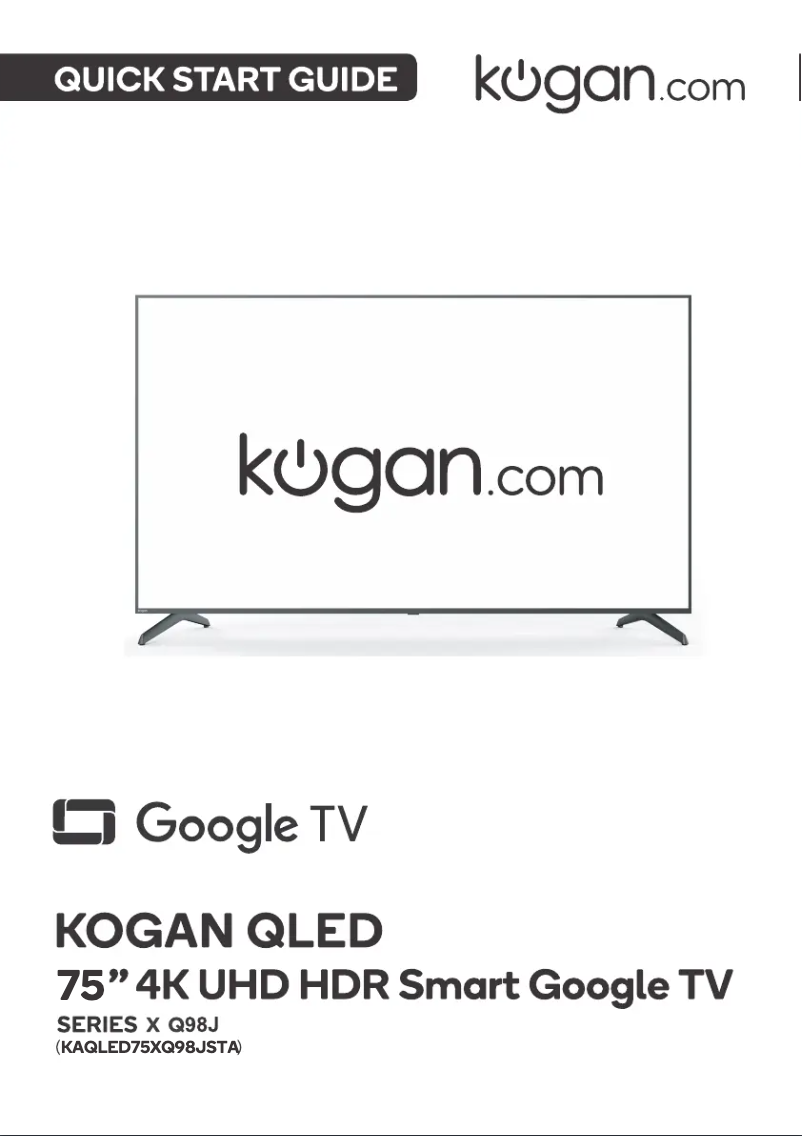 Page 1 de la notice Manuel utilisateur Kogan KAQLED75XQ98JSTA