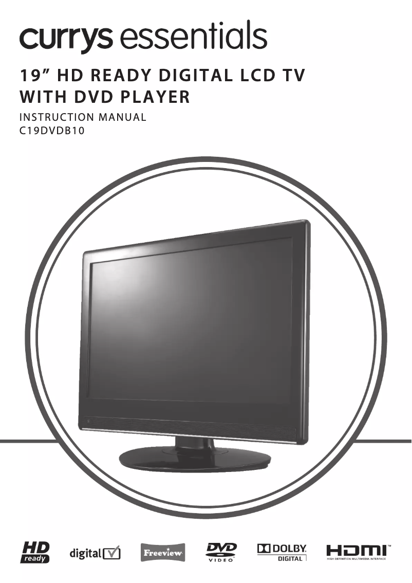 Page n°1 - Manuel utilisateur Currys Essentials C19DVDB10