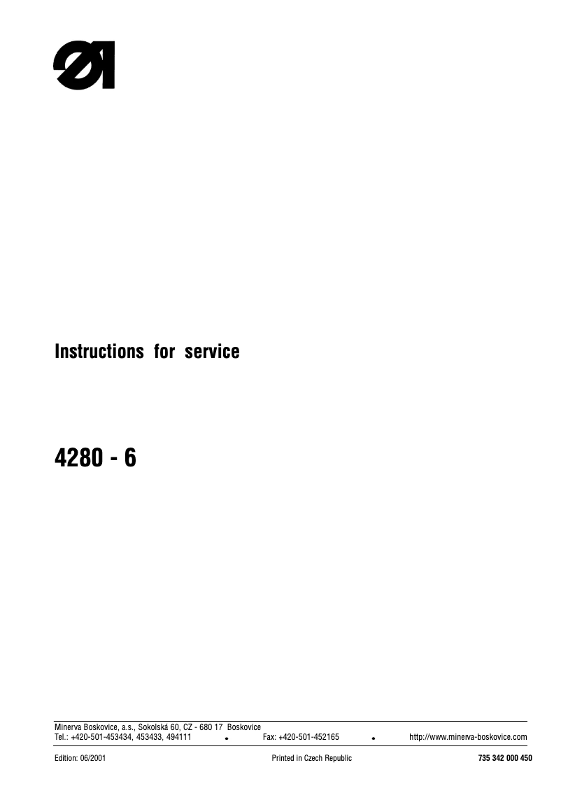 Page n°1 - Manuel utilisateur Dürkopp Adler 4280