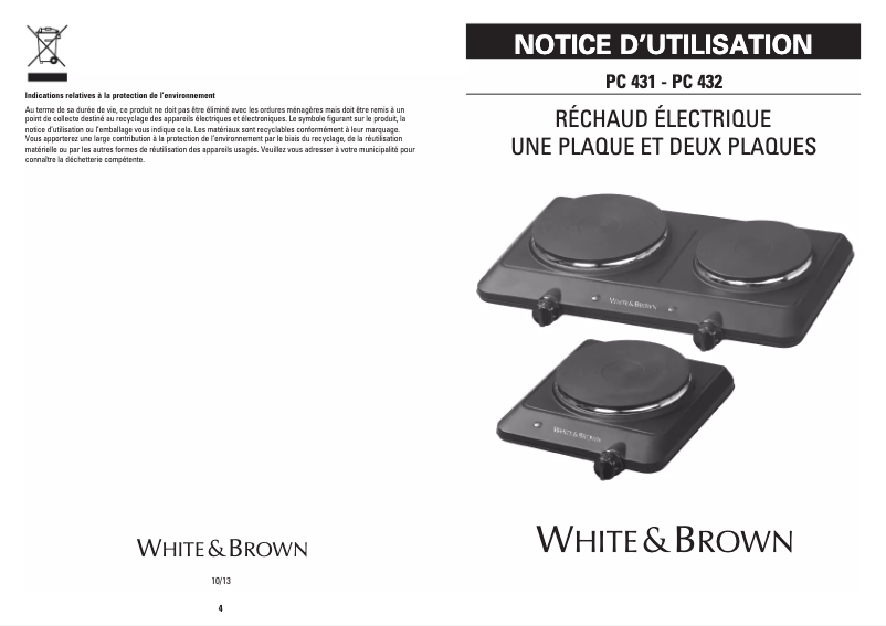 Image de la première page du manuel de l'appareil PC 432