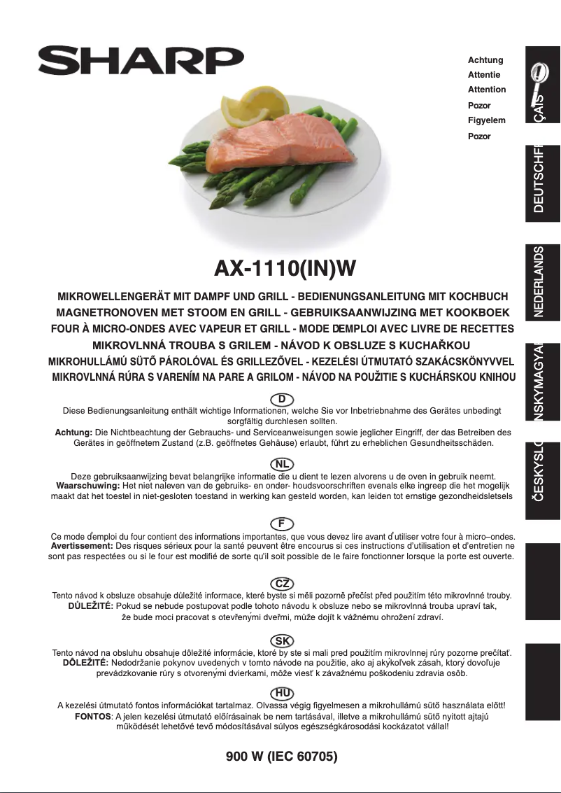 Page n°1 - Manuel utilisateur Sharp AX-1110