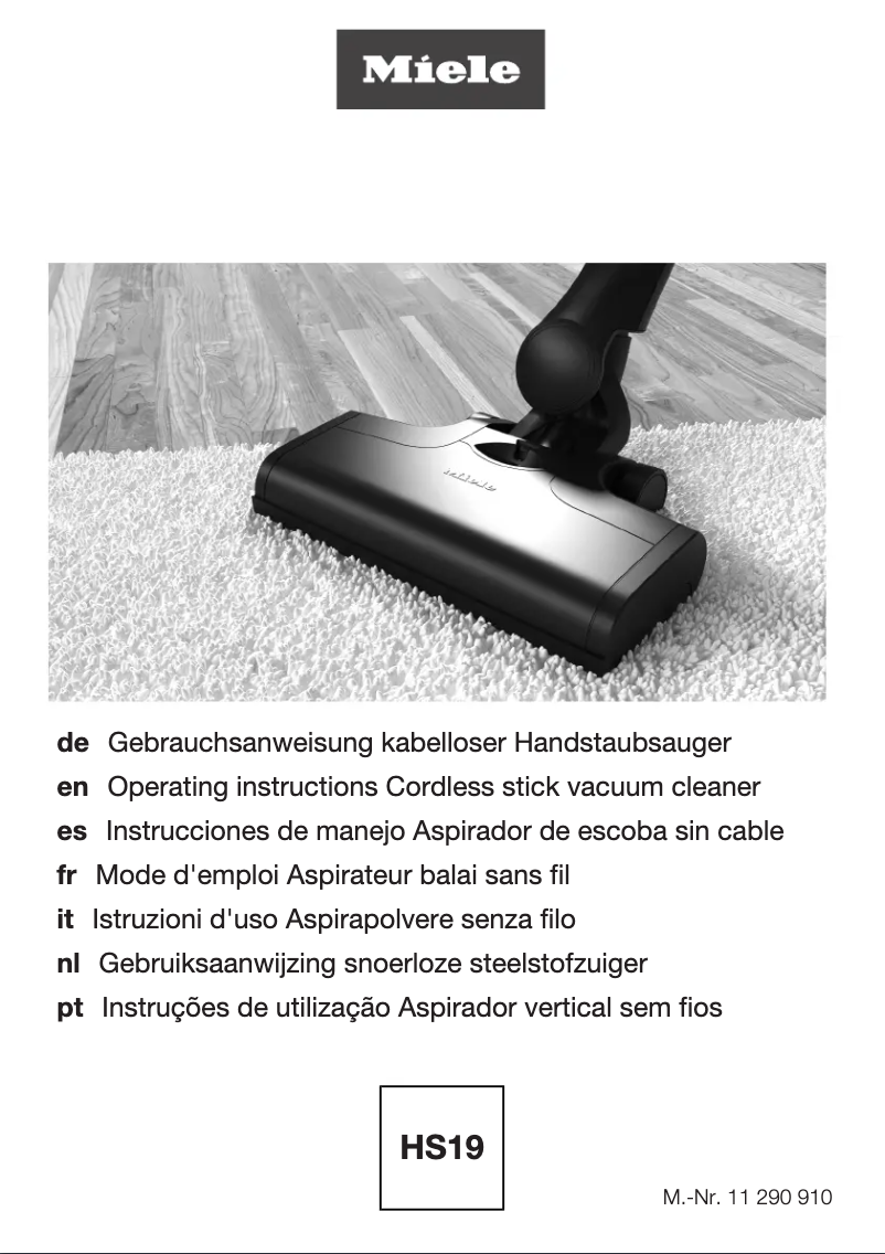 Page n°1 - Manuel utilisateur Miele Triflex HX1 Cat & Dog