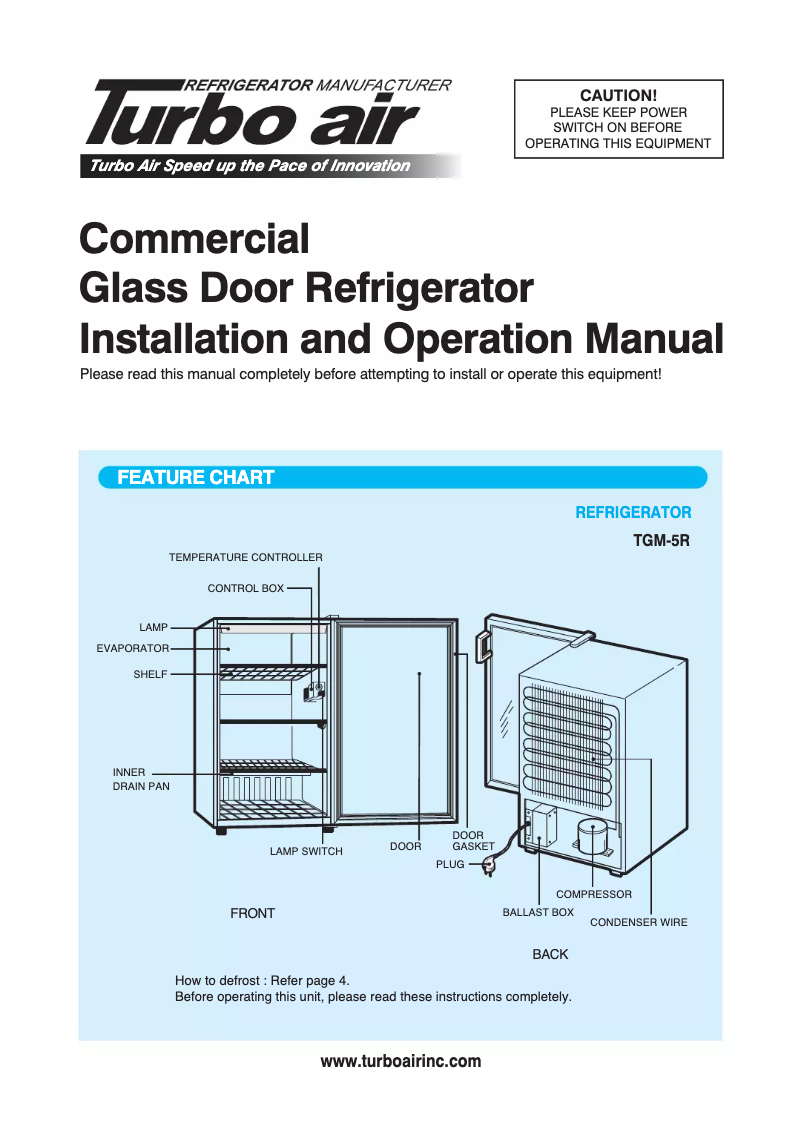 Image de la première page du manuel de l'appareil TGM-5R