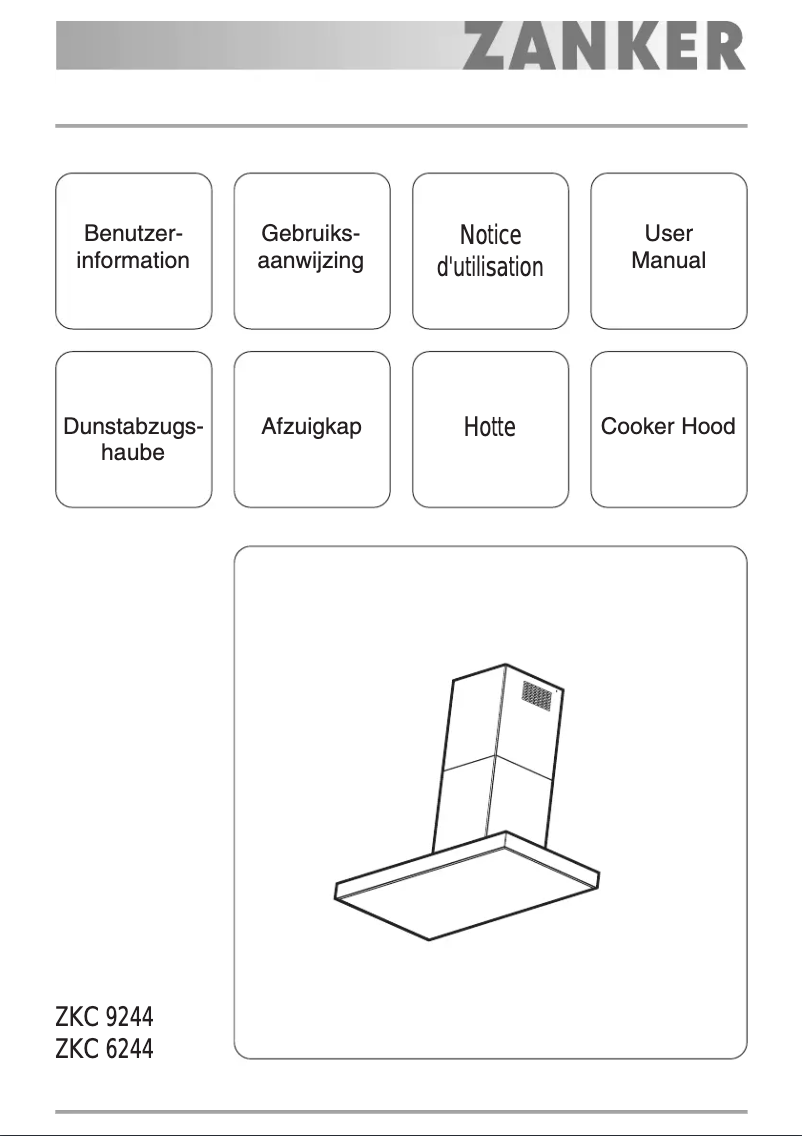 Page 1 de la notice Manuel utilisateur Zanker ZKC 9244