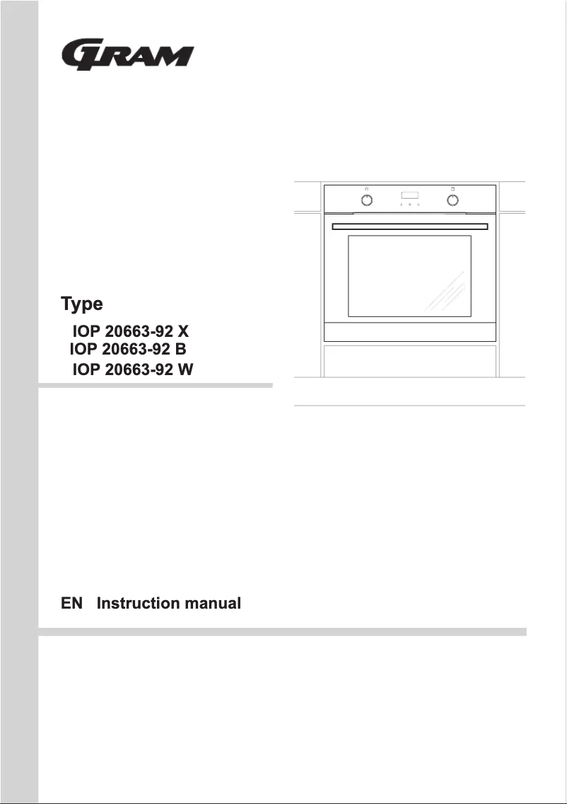 Page n°1 - Manuel utilisateur Gram IOP 20663-92 X