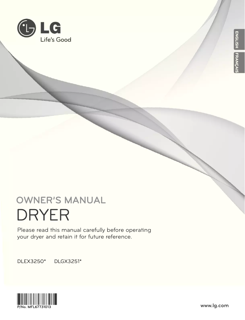 Page n°1 - Manuel utilisateur LG DLEX3250W
