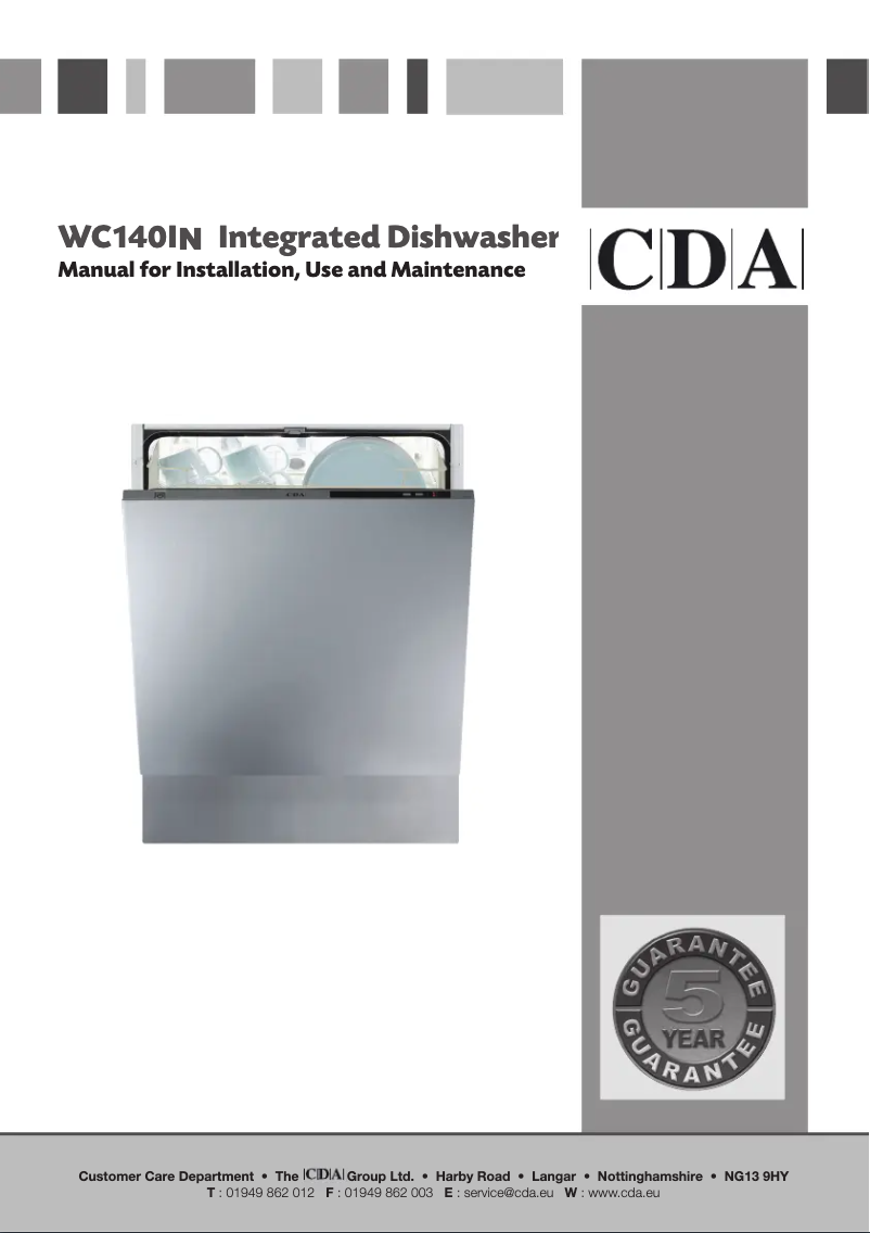 Page 1 de la notice Manuel utilisateur CDA WC140