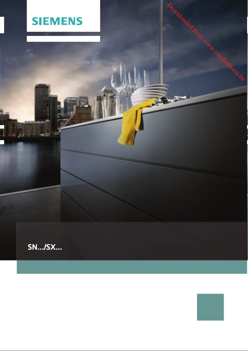 Page n°1 - Manuel utilisateur Siemens SN514S00AE