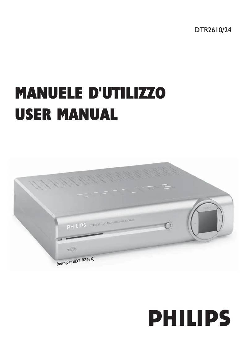 Page 1 de la notice Manuel utilisateur Philips DTR2610