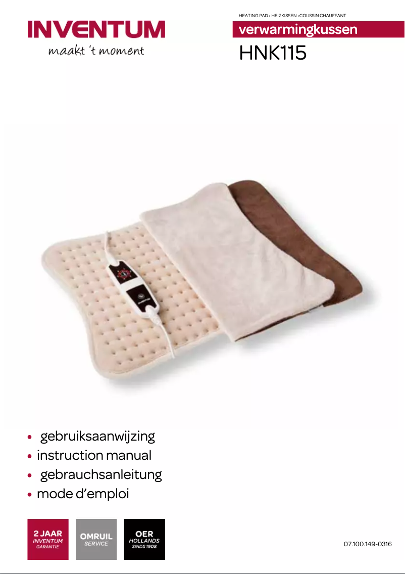 Page 1 de la notice Manuel utilisateur Inventum HNK115