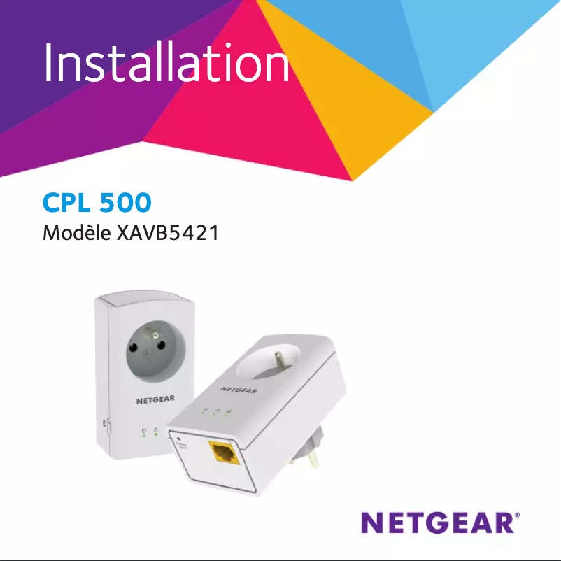 Page 1 de la notice Guide d'installation Netgear XAVB5421