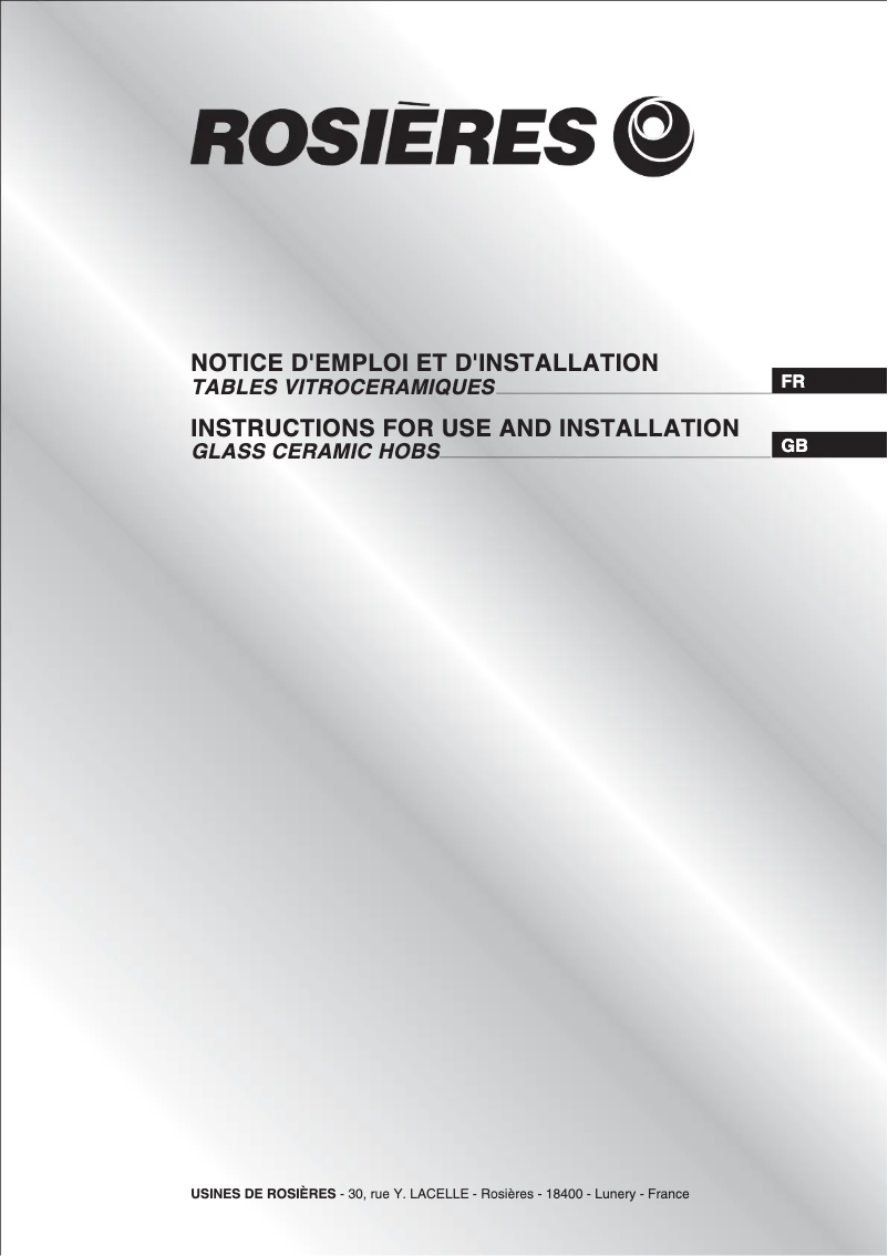 Image de la première page du manuel de l'appareil RVE 6450 PN