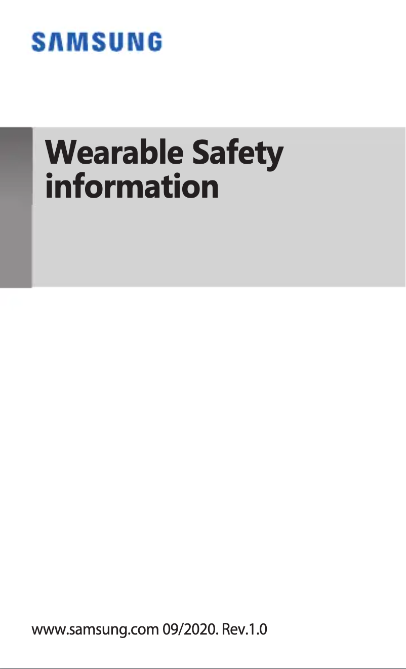 Page 1 de la notice Instructions de sécurité Samsung Galaxy Buds Live
